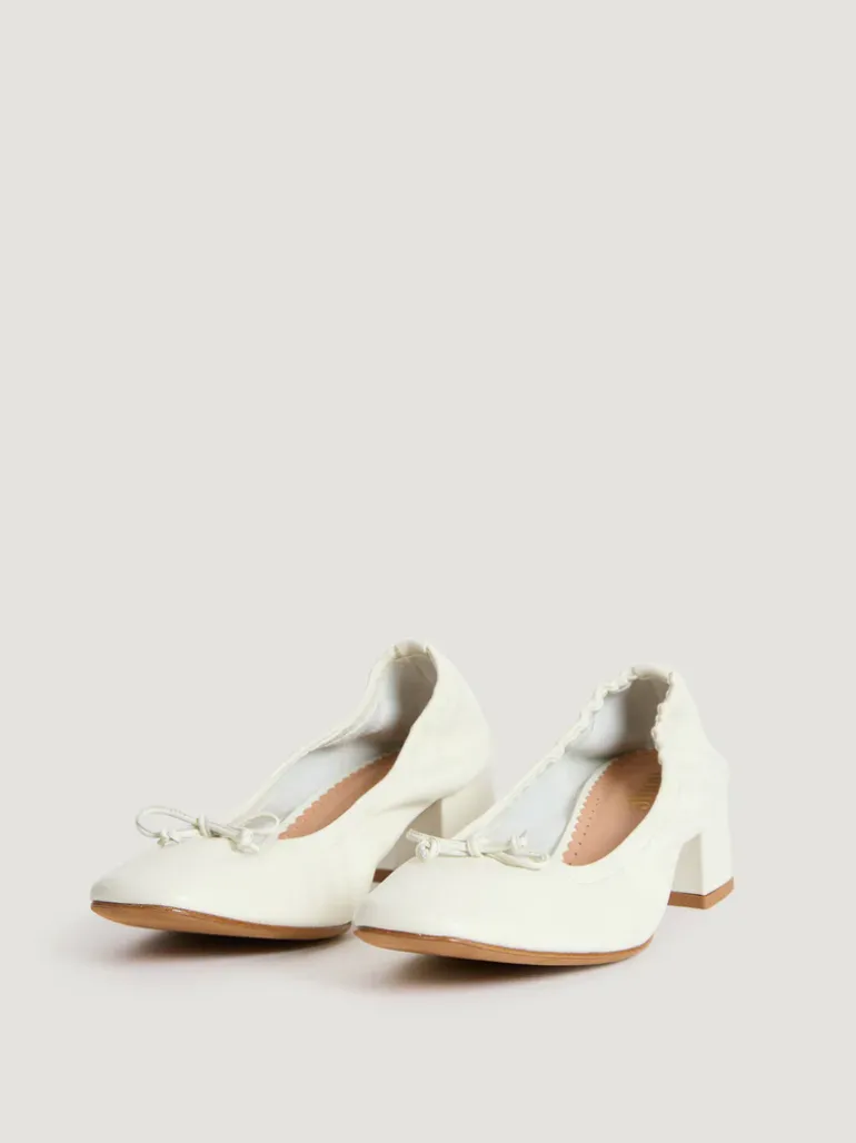 Souliers>Rouje Ballerines NICOISE CuirBlanc