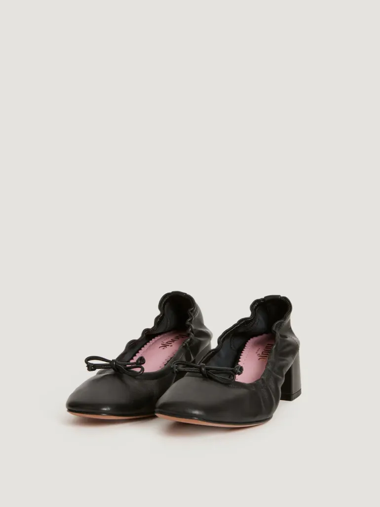Souliers>Rouje Ballerines NICOISE CuirNoir