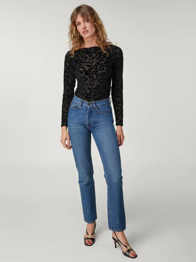 Tops|Bodys>Rouje Body TREVOR VeloursNoir