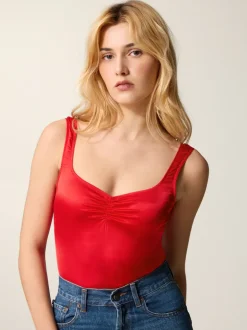 Tops|Bodys>Rouje Body YUNARA SATINROUGE