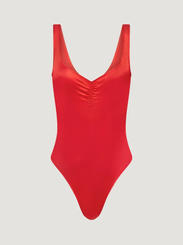 Tops|Bodys>Rouje Body YUNARA SATINROUGE