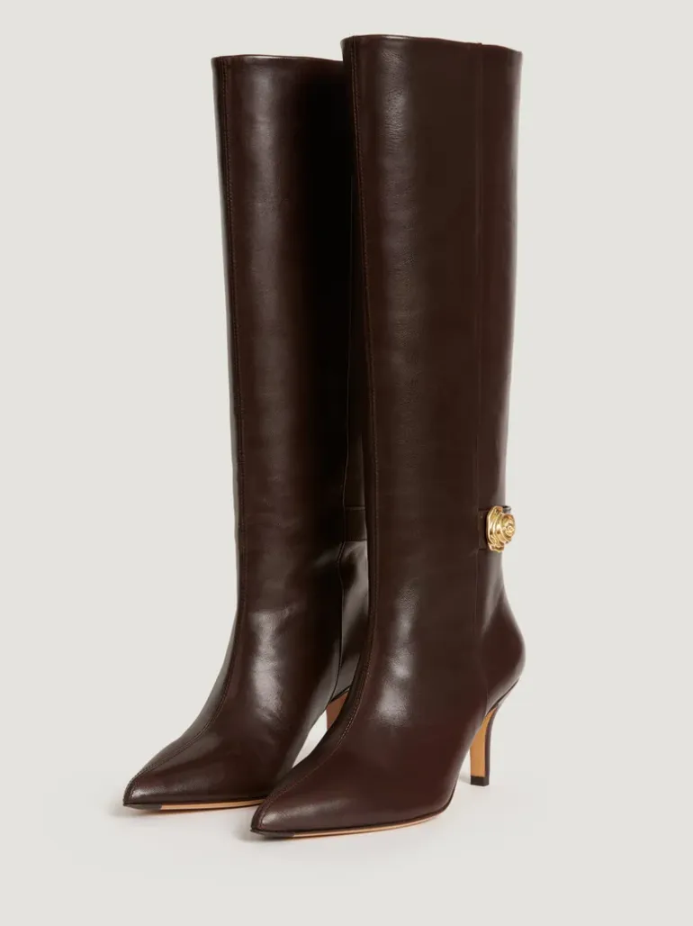 Souliers>Rouje Bottes DRAMA CuirChocolat