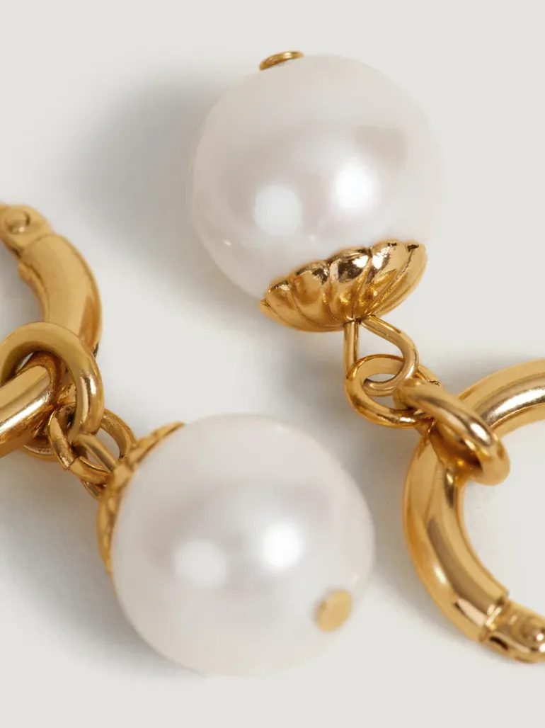 Bijoux>Rouje Boucles d'oreilles PERLA DoréVieilli