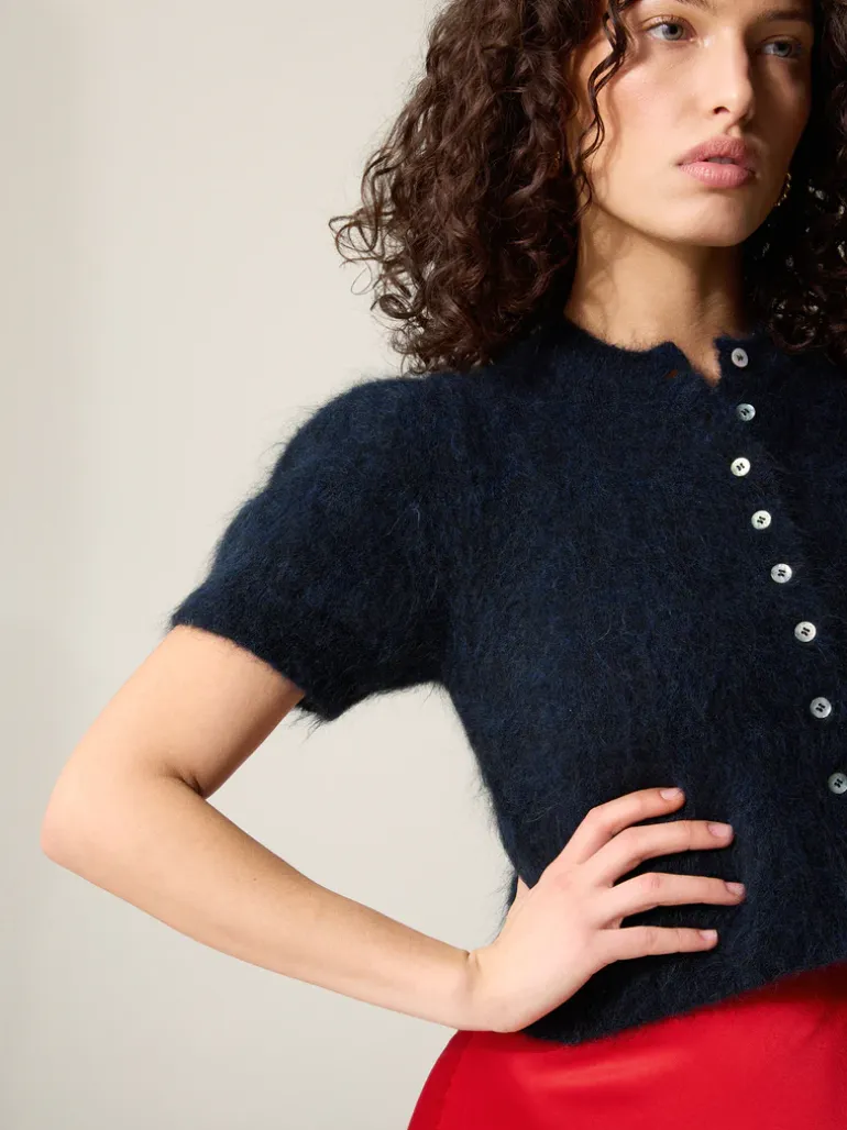 Mailles>Rouje Cardigan ABELINA UniMarine