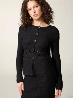 Mailles>Rouje Cardigan ANGELIA UniNoir