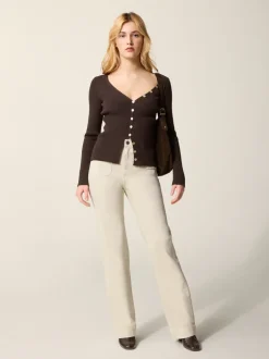 Tops|Mailles>Rouje Cardigan PENELOPE UniMarron