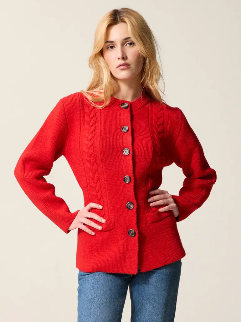 Mailles>Rouje Cardigan SAM UniRouge