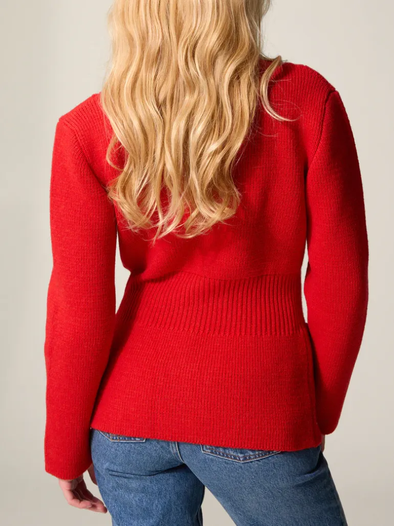 Mailles>Rouje Cardigan SAM UniRouge