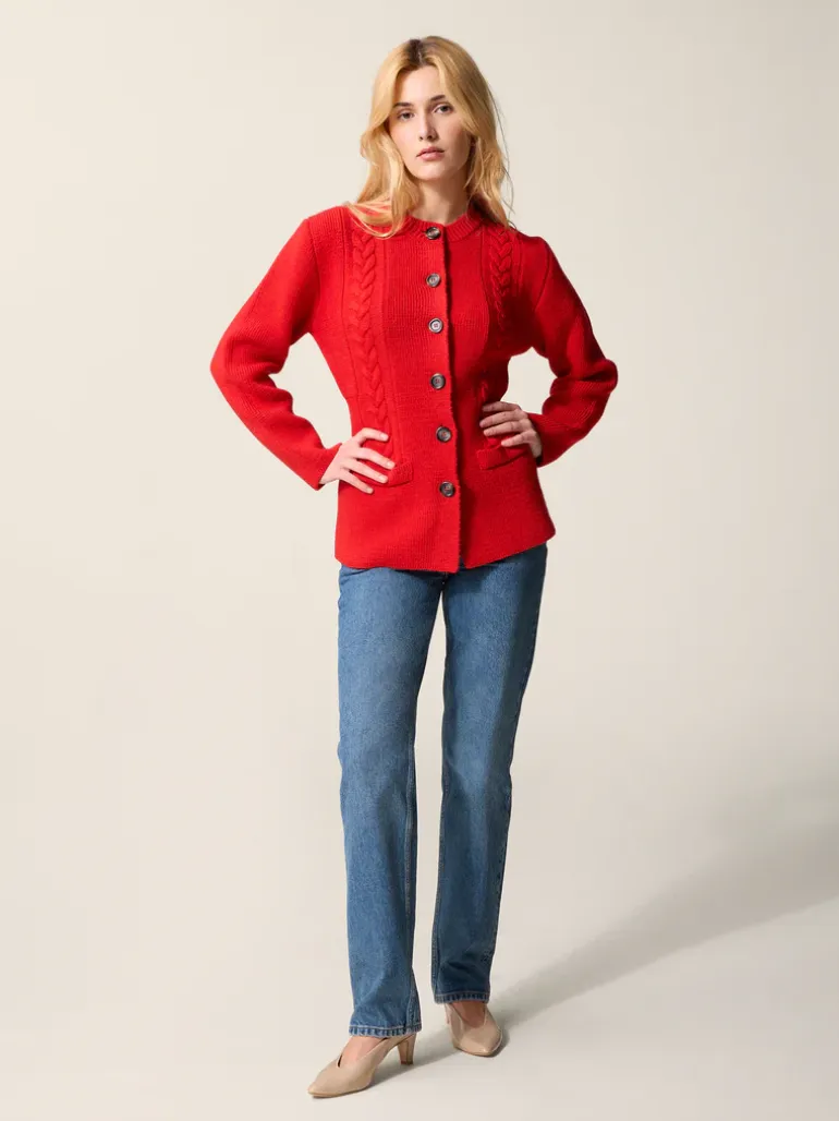 Mailles>Rouje Cardigan SAM UniRouge