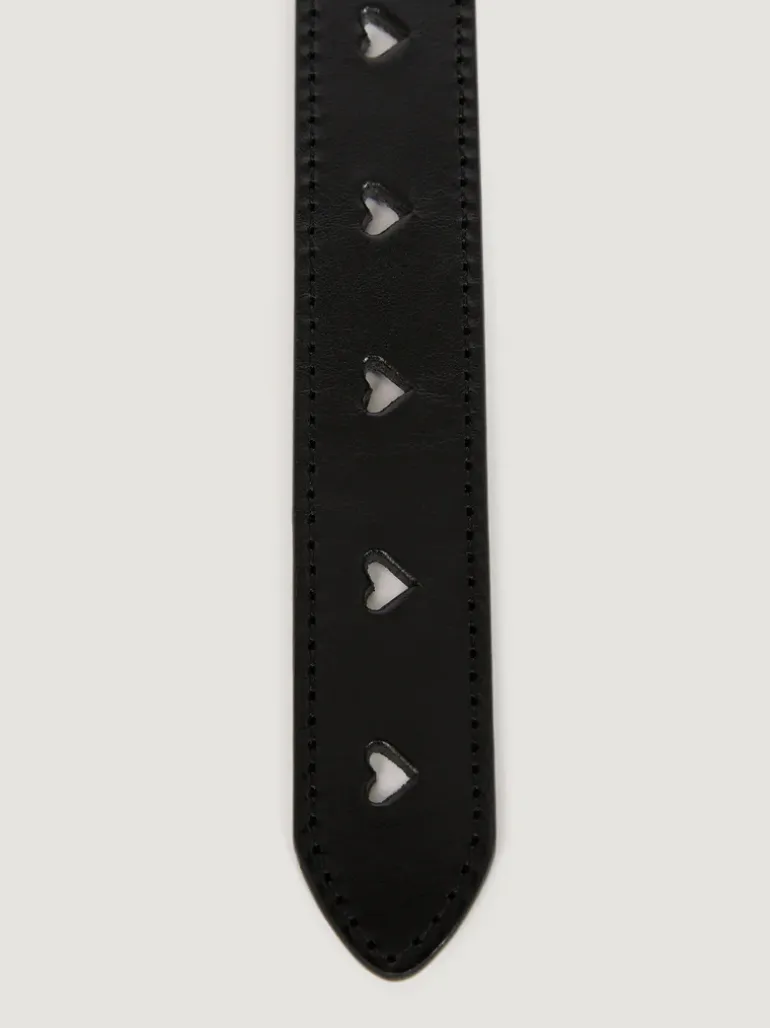 Ceintures>Rouje Ceinture COEUR CuirNoir