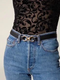 Ceintures>Rouje Ceinture LAURE CuirNoir
