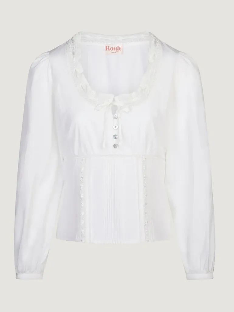 Tops>Rouje Chemise ANNETTE UniBlanc