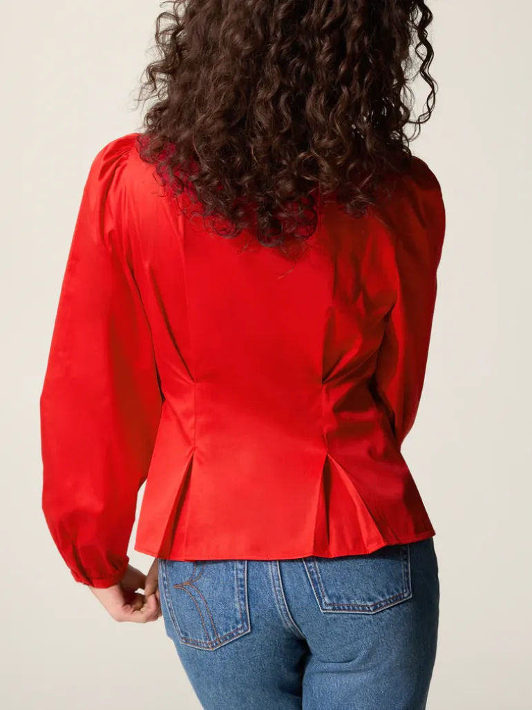 Tops>Rouje Chemise CLAUDINE UniRouge