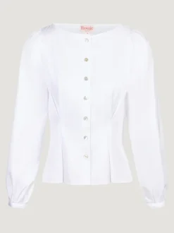 Tops>Rouje Chemise CLAUDINE UniBlanc