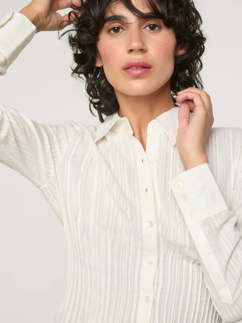 Tops>Rouje Chemise PALMY UniBlanc