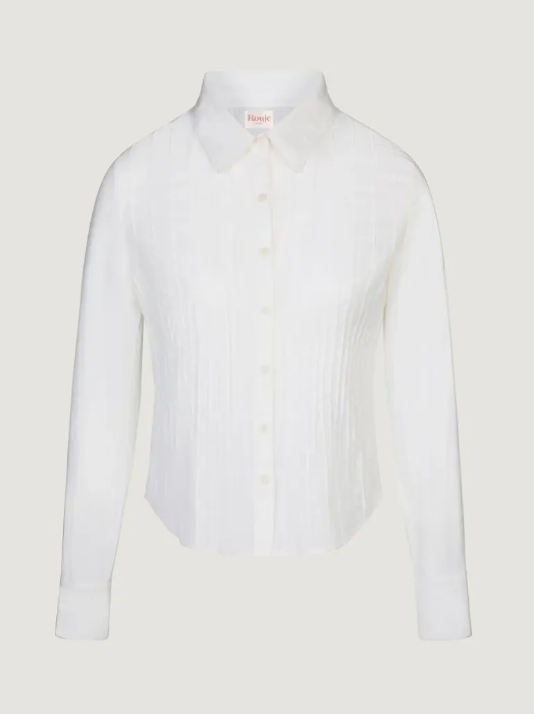 Tops>Rouje Chemise PALMY UniBlanc