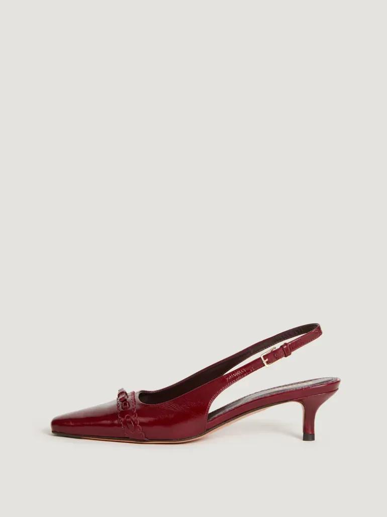 Souliers>Rouje Escarpins ABELIA VernisBordeaux