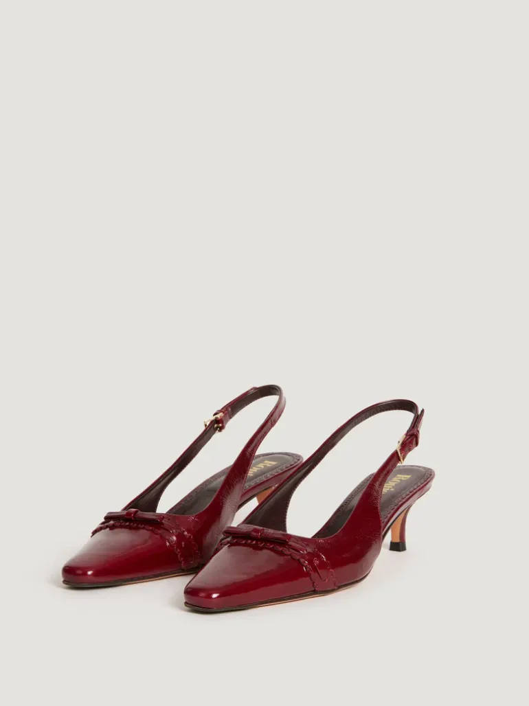 Souliers>Rouje Escarpins ABELIA VernisBordeaux