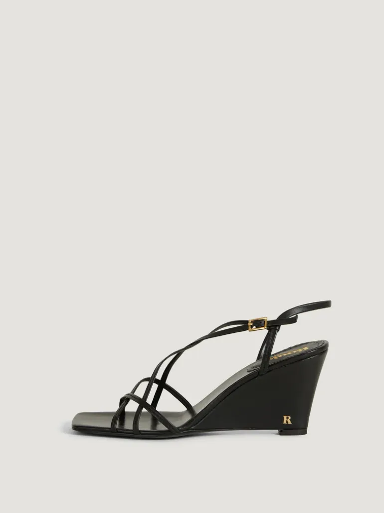 Souliers>Rouje Escarpins NAIA CuirLameNoir