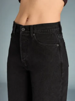 Denim|Jeans Droits>Rouje Jeans ABBESSES DENIMNOIRSTONESIMPLE