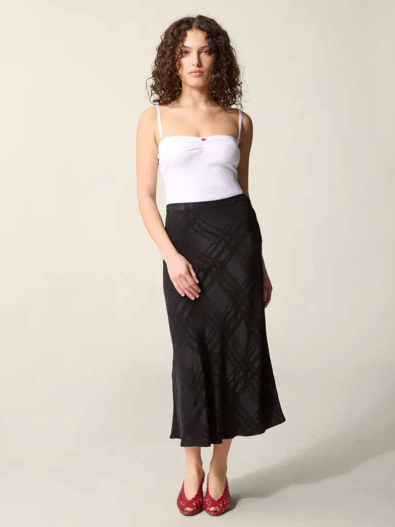 Jupes>Rouje Jupe FLORINE BlackJacquard