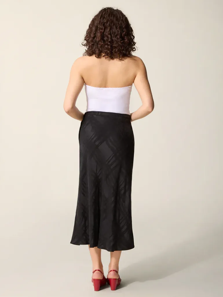 Jupes>Rouje Jupe FLORINE BlackJacquard