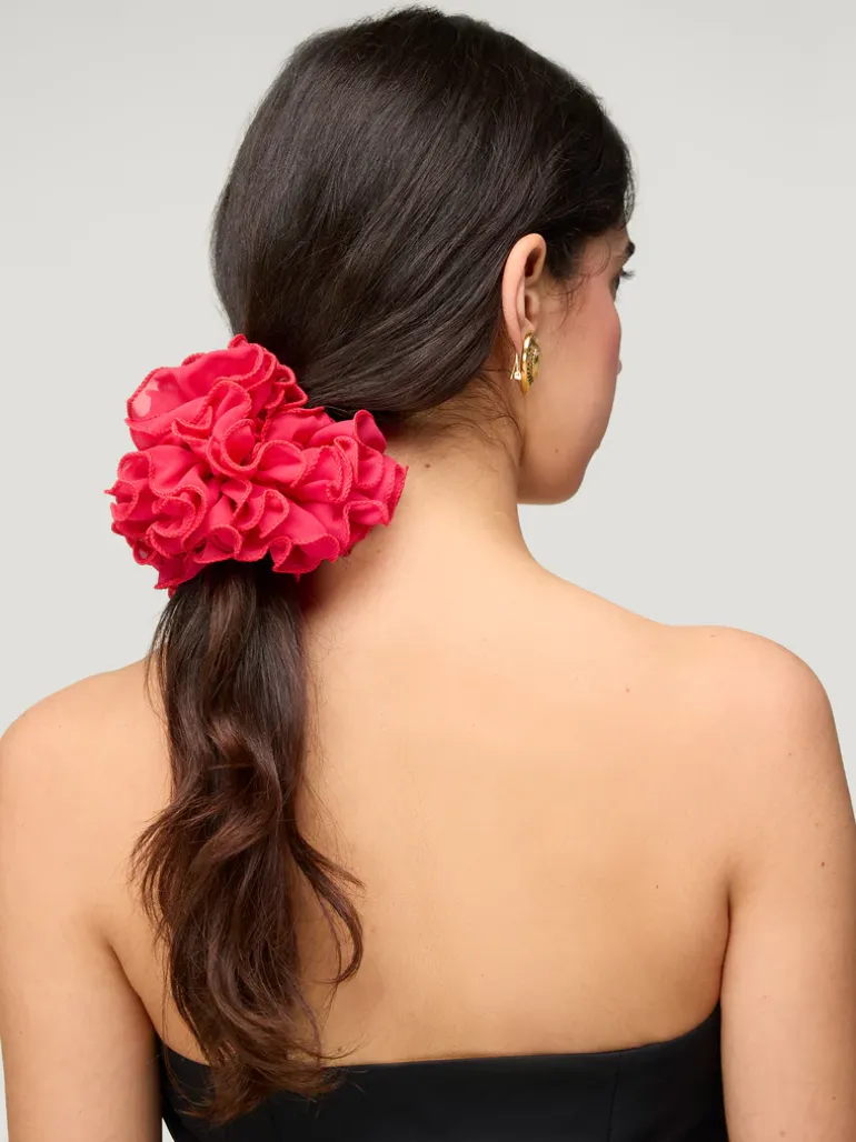 Lifestyle|Accessoires>Rouje MAFALDA scrunchie Framboise