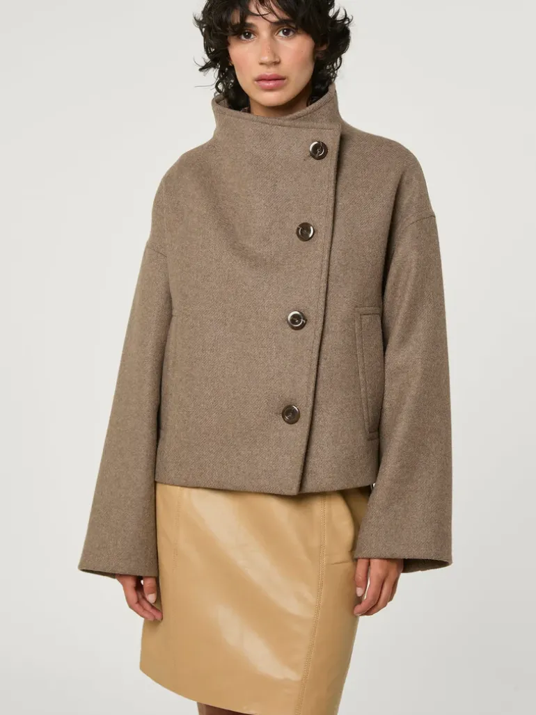 Manteaux & Vestes>Rouje Manteau GEDEON UniTaupe