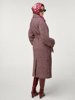Manteaux & Vestes>Rouje Manteau GERARD ChevronBordeaux