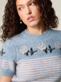 Mailles>Rouje Pull PALOME RayéBleu