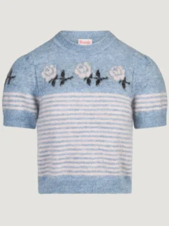 Mailles>Rouje Pull PALOME RayéBleu
