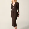 Robes|Mailles>Rouje Robe AURE UniMarron