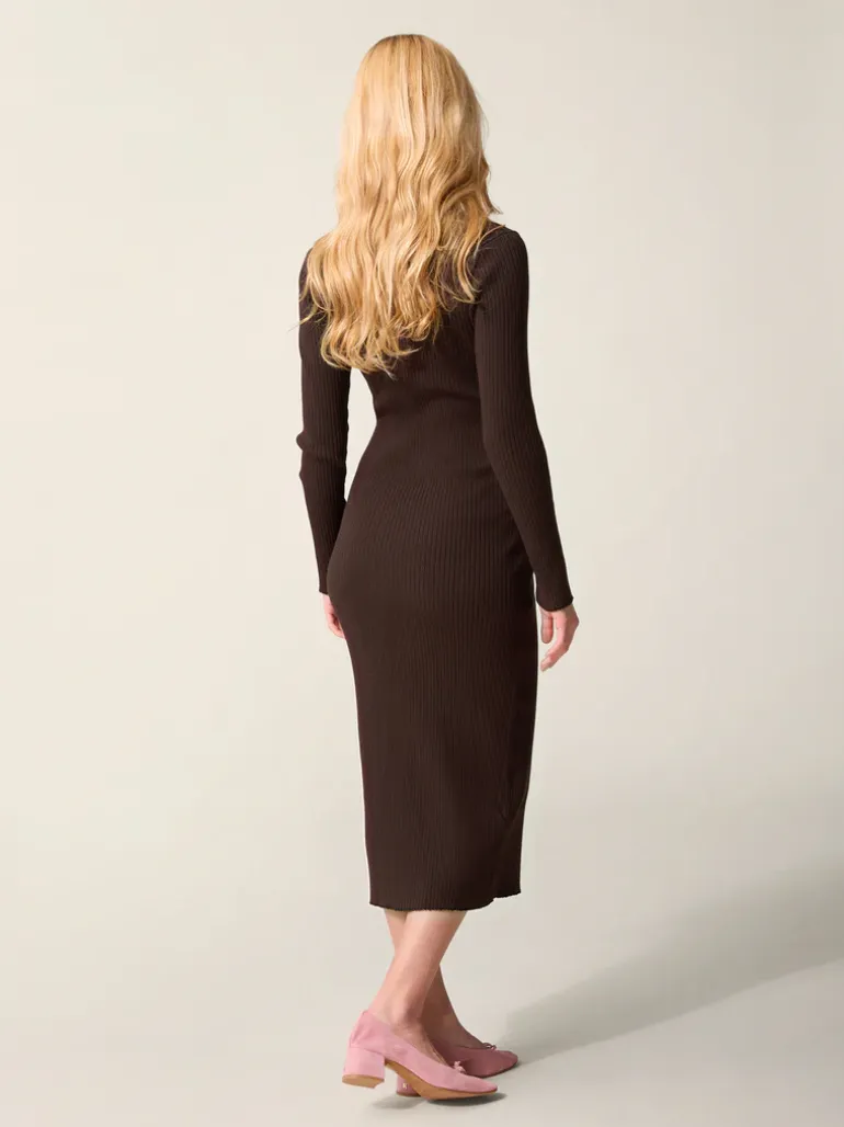 Robes|Mailles>Rouje Robe AURE UniMarron