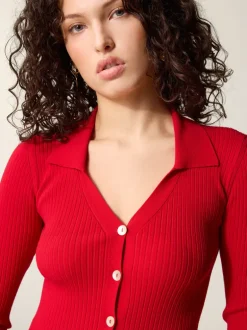 Robes|Mailles>Rouje Robe AURE UniRouge