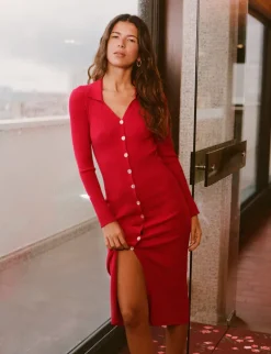 Robes|Mailles>Rouje Robe AURE UniRouge