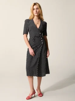 Robes>Rouje Robe GABIN PoisCarmenNoir