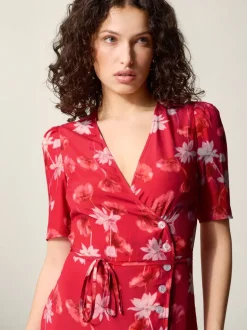Robes>Rouje Robe GABIN CELESTINROUGE