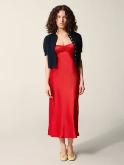 Robes>Rouje Robe JOSEPHINA SATINROUGE