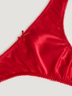 Lingerie>Rouje Tanga TULLY SATINROUGE