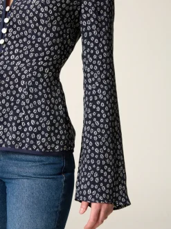 Tops>Rouje Top TEODORA BLEUETMARINE