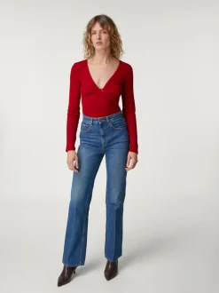 Tops>Rouje T-Shirt ABELINE UniRouge