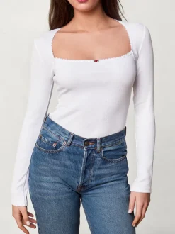 Tops>Rouje T-shirt IVANKA UniBlanc