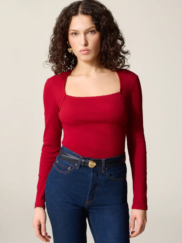 Tops>Rouje T-Shirt IVANKA UniRouge