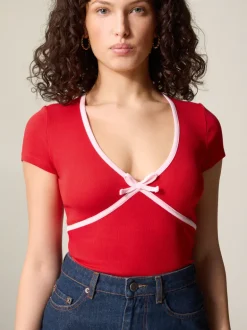 Tops>Rouje T-Shirt KARENE UniRouge