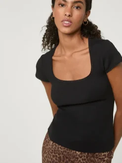 Tops>Rouje T-shirt SIAM Noir