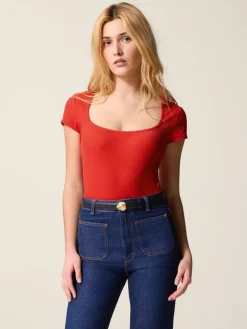 Tops>Rouje T-Shirt SIAM UniRouge