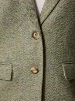Manteaux & Vestes>Rouje Veste JACQUES ChevronCarreauxMenthe