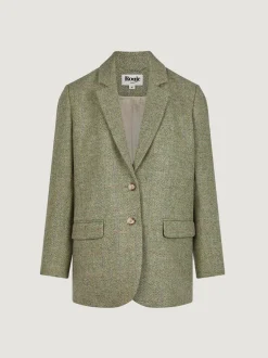 Manteaux & Vestes>Rouje Veste JACQUES ChevronCarreauxMenthe