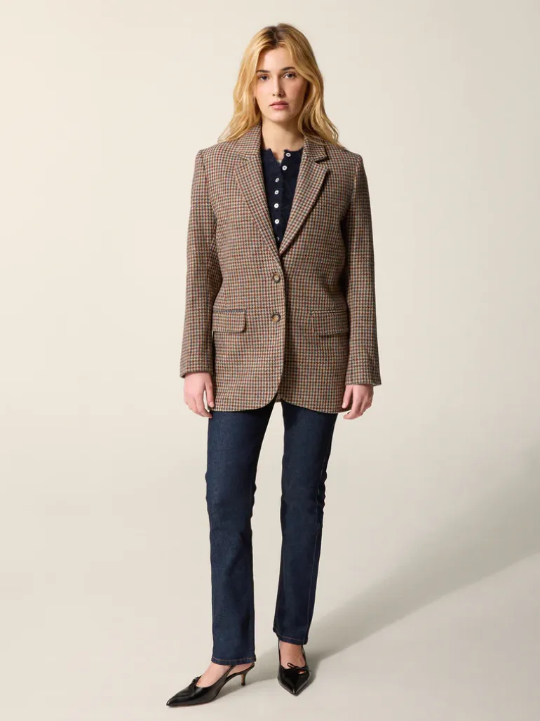 Manteaux & Vestes>Rouje Veste JACQUES PiedDePouleMoutarde