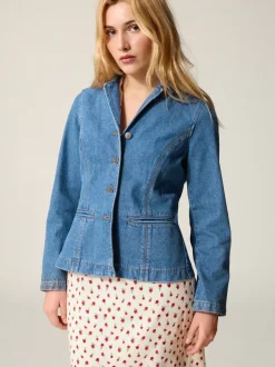 Manteaux & Vestes>Rouje Veste ULYSSE DenimIIndigoDoubleStone